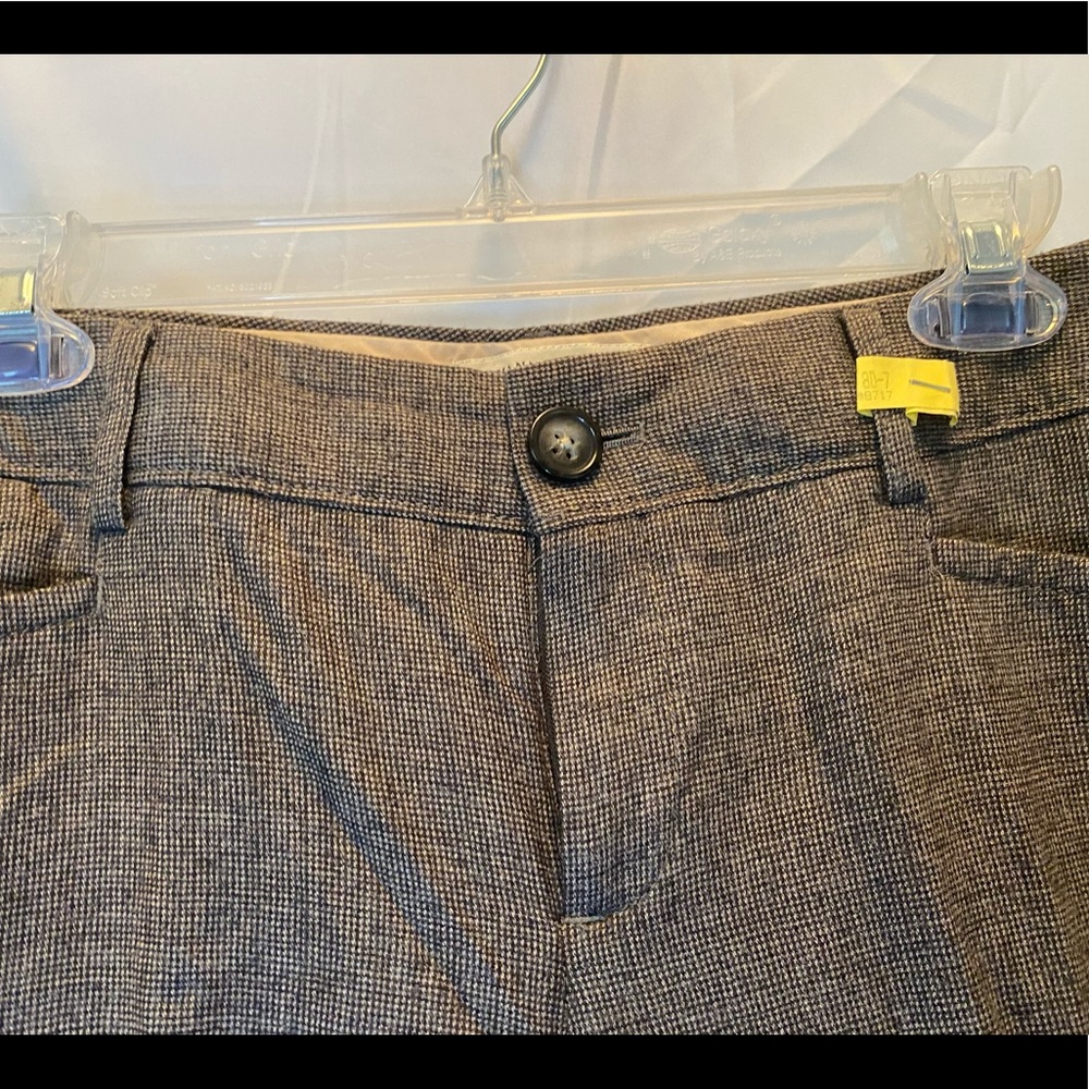 Banana Republic size 4 brown tweed Logan fit pants